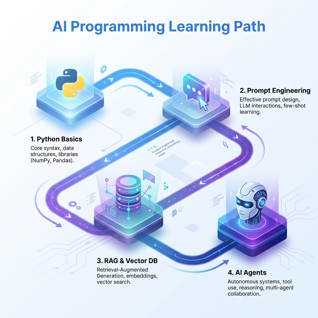 AI Learning Path Infographic
